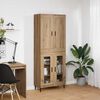 vidaXL Haut Armoire 2 pcs Ch&ecirc;ne artisanal Bois d'ing&eacute;nierie