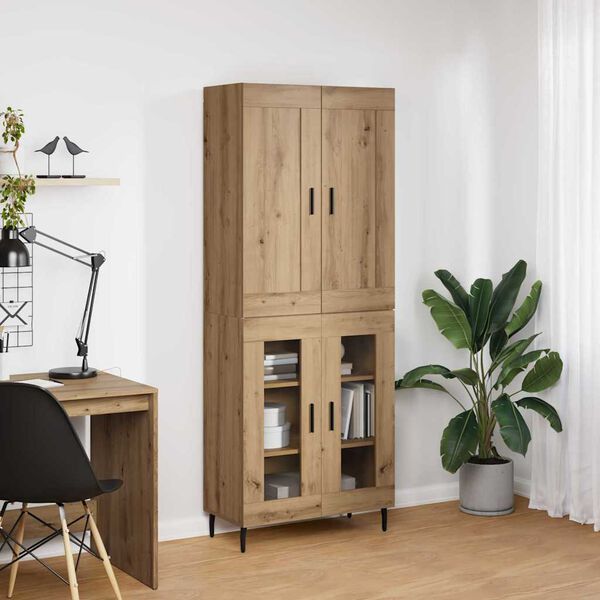 vidaXL Haut Armoire 2 pcs Ch&ecirc;ne artisanal Bois d'ing&eacute;nierie