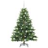vidaXL Sapin de No&euml;l artificiel avec 150 LED Vert 150 cm PE et PVC