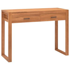 vidaXL Bureau avec 2 tiroirs 100x40x75 cm Bois de teck