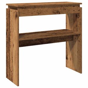 vidaXL Table console vieux bois 80 x 30 x 80 cm bois d'ing&eacute;nierie