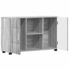 vidaXL Buffet Gris Sonoma 88,5 x 30,5 x 55,5 cm Bois d'ing&eacute;nierie