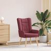 vidaXL fauteuil Bordeaux 63 x 67 x 94 cm Tissu et contreplaqu&eacute;