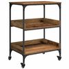 vidaXL Chariot de cuisine Bois Ancien 60 x 41 x 80,5 cm