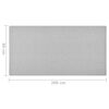 vidaXL Tapis de couloir Gris clair 80x200 cm