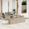 vidaXL Salon de jardin avec coussins 6 pcs beige r&eacute;sine tress&eacute;e