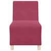 vidaXL Unit&eacute; de Sofa Modulaire Sans Accoudoirs 2 pcs Bordeaux