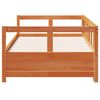 vidaXL Lit de jour sans matelas cire marron 90x200 cm bois pin massif