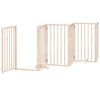 vidaXL Barri&egrave;re pour chien porte pliable 12 panneaux bois de peuplier