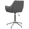 vidaXL Chaise pivotante de bureau Gris clair Tissu