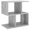 vidaXL Table de chevet gris b&eacute;ton 50x30x51,5 cm bois d'ing&eacute;nierie