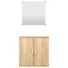 vidaXL Ensemble de meubles salle de bain 2 pcs chêne bois d'ingénierie
