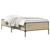 vidaXL Cadre de lit Ch&ecirc;ne Sonoma 80 x 200 cm Bois d'ing&eacute;nierie