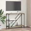 vidaXL Table console Ch&ecirc;ne artisanal 88,5 x 30 x 75 cm