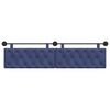 vidaXL T&ecirc;te de lit suspendue Bleu police 210 x 55 x 7 cm Velours