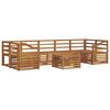 vidaXL Ensembles de canap&eacute;s 8 pcs Naturel Bois d'Acacia Massif