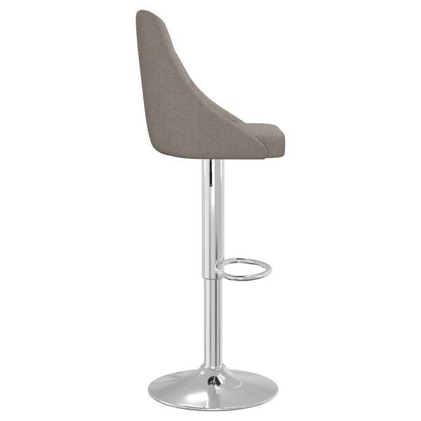 vidaXL Tabourets de bar lot de 2 gris fonc&eacute; tissu