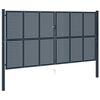 vidaXL Portail de cl&ocirc;ture Anthracite 404 x 175 cm Acier