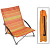 HI Chaise de plage pliable Orange 65x55x25/65 cm