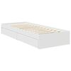 vidaXL Lit de Rangement Blanc 75 x 190 cm Bois d'ing&eacute;nierie