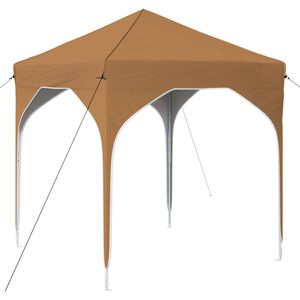 vidaXL Tente de f&ecirc;te pop-up 194 x 194 x 245 cm Beige