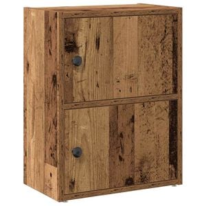 vidaXL Biblioth&egrave;que vieux bois 40x24x52 cm bois d'ing&eacute;nierie