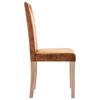 vidaXL Chaises &agrave; manger lot de 2 marron similicuir daim