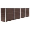 vidaXL Jardini&egrave;re 320x40x77 cm Acier galvanis&eacute; Marron