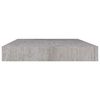 vidaXL &Eacute;tag&egrave;re murale flottante gris b&eacute;ton 50x23x3,8 cm MDF