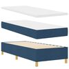 vidaXL Lit &agrave; ressorts avec matelas Bleu 80 x 200 cm tissu
