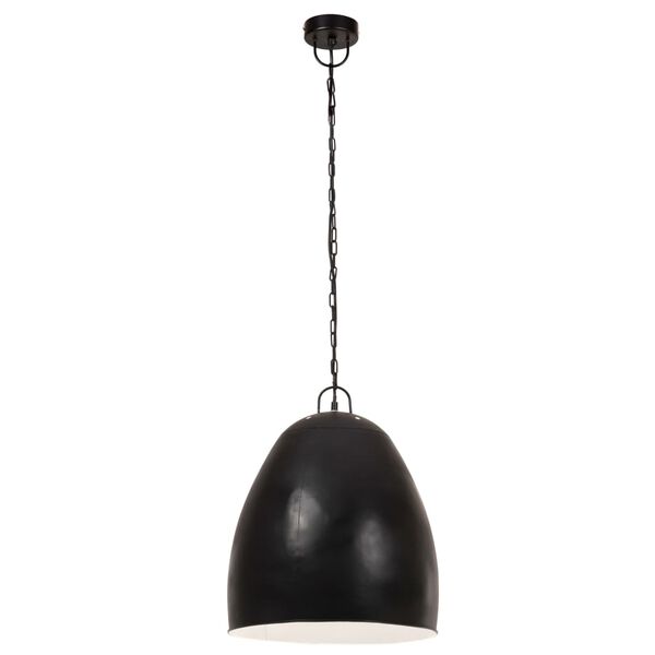 vidaXL Lampe suspendue industrielle 25 W Noir Rond 42 cm E27