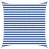 vidaXL Voile d'ombre Bleu et Blanc 2,5 x 2,5 m HDPE