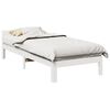 vidaXL Cadre de lit sans matelas blanc 90x200 cm bois de pin massif