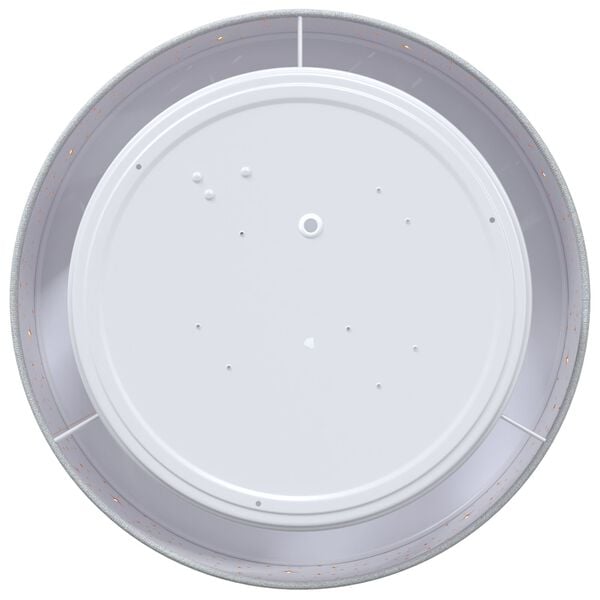 vidaXL Lampe de plafond Gris 30 x 13,5 cm tissu