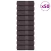 vidaXL Serviettes de toilette FROGN 50 pi&egrave;ces Anthracite 30x30 cm 360 g/m&sup2;