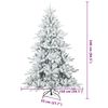vidaXL Sapin de No&euml;l Artificiel &agrave; Branches Articul&eacute;es Blanc 240 cm