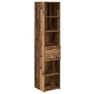 vidaXL Haut Armoire Bois Ancien 40 x 42,5 x 185 cm Bois d'ing&eacute;nierie