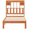 vidaXL Lit biblioth&egrave;que sans matelas cire marron 75x190 cm pin massif