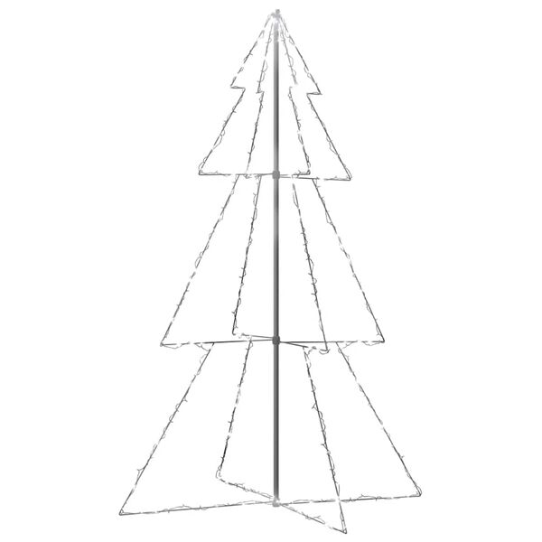 vidaXL Arbre de No&euml;l c&ocirc;ne 240 LED d'int&eacute;rieur/d'ext&eacute;rieur 118x180 cm