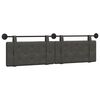 vidaXL T&ecirc;te de lit suspendue Noir 190 x 55 x 5 cm PU antique