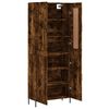 vidaXL Buffet haut Ch&ecirc;ne fum&eacute; 69,5x34x180 cm Bois d'ing&eacute;nierie
