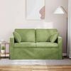 vidaXL Canap&eacute; Vert clair 138 x 78 x 80 cm Velours