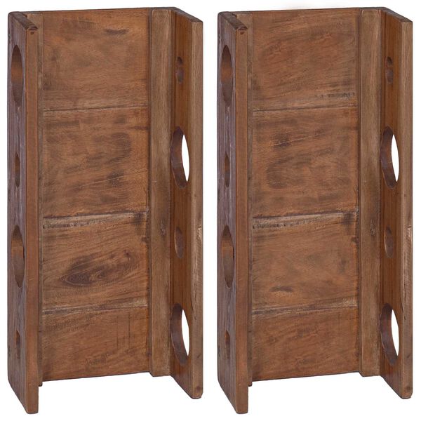 vidaXL &Eacute;tag&egrave;re Marron 24 x 13 x 54 cm Bois de Mahogany Massif