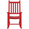 vidaXL Chaises &agrave; bascule enfants lot de 2 rouge bois peuplier massif