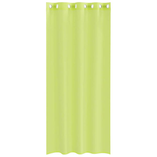 vidaXL Rideaux en voile avec œillets 2 pcs vert pomme 140x225 cm