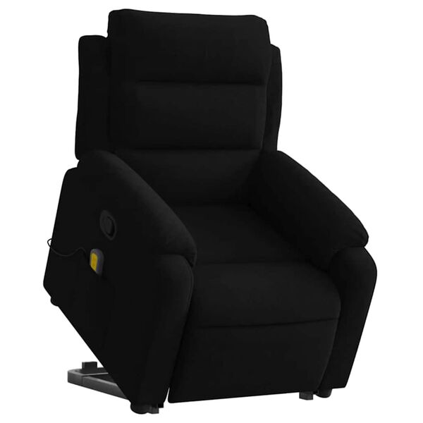 vidaXL Fauteuil de massage inclinable Noir Velours