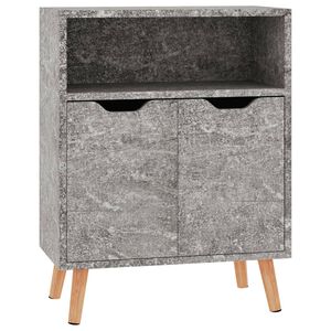 vidaXL Buffet gris b&eacute;ton 60x30x72 cm bois d'ing&eacute;nierie