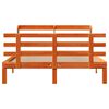vidaXL Cadre de lit et t&ecirc;te de lit sans matelas cire marron 120x200 cm