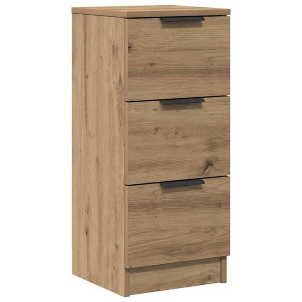 vidaXL Buffet chêne artisanal 30x30x70 cm bois d'ingénierie