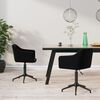 vidaXL Chaises pivotantes &agrave; manger lot de 2 Noir Velours